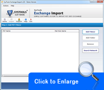 Screenshot Import Outlook PST into EDB Mailbox